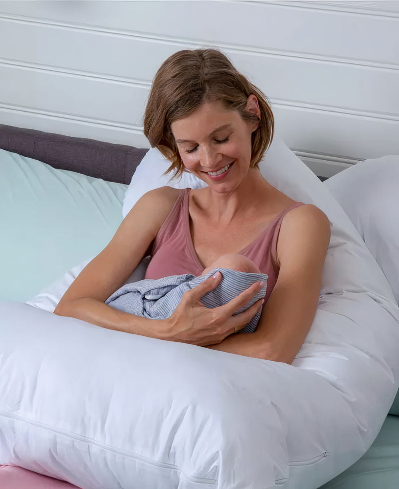 Premium Pregnancy Pillow + Zipper Removable Cover