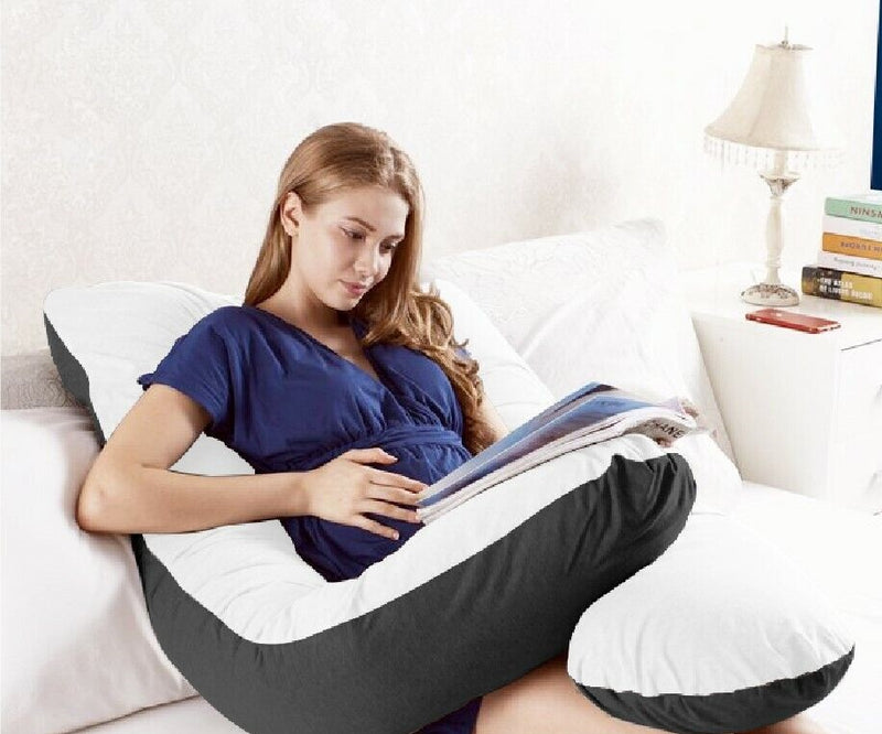 Premium Pregnancy Pillow + Zipper Removable Cover