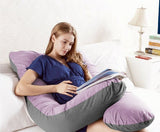 Premium Pregnancy Pillow + Zipper Removable Cover