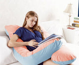 Premium Pregnancy Pillow + Zipper Removable Cover